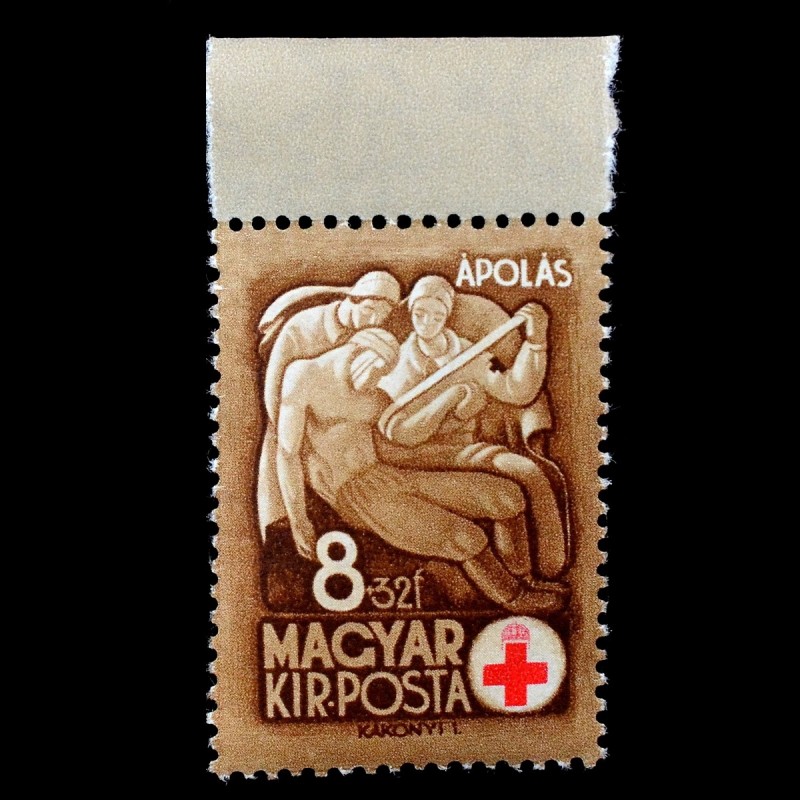 Hungarian stamp "Fund for Assistance to Soldiers on the Eastern Front. Red Cross"**, 1942