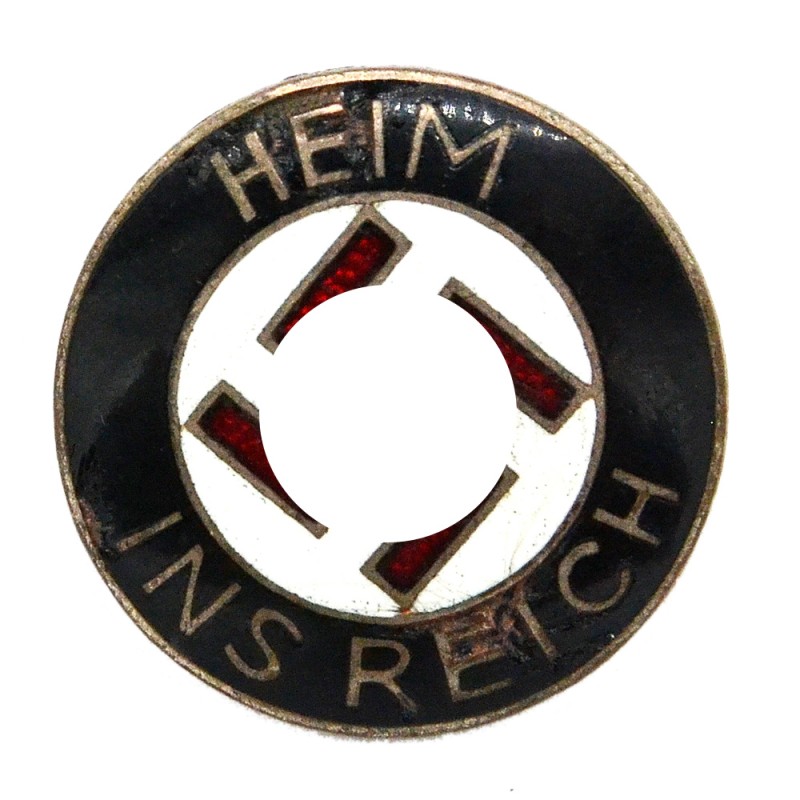 A sign for the participants of the "HEIM INS REICH" program