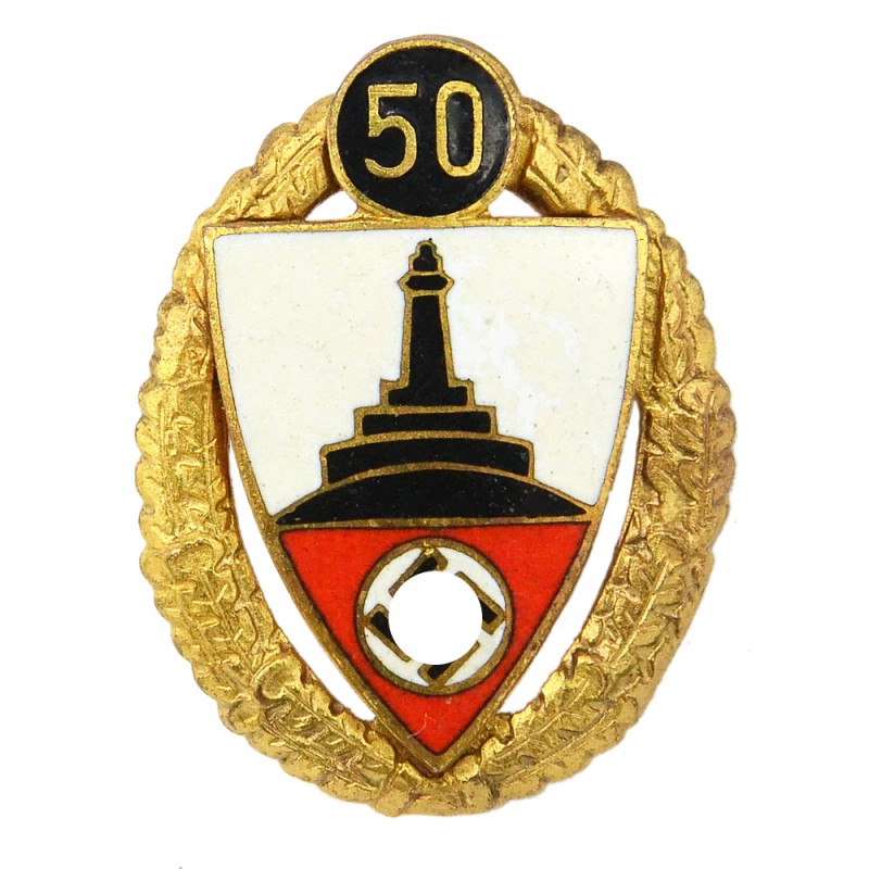 Badge for 50 years of membership in the DRKB organization