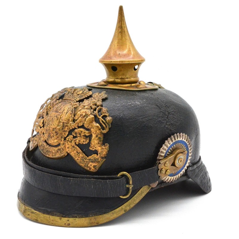 Pickelhelm of the lower rank of one of the Bavarian infantry regiments