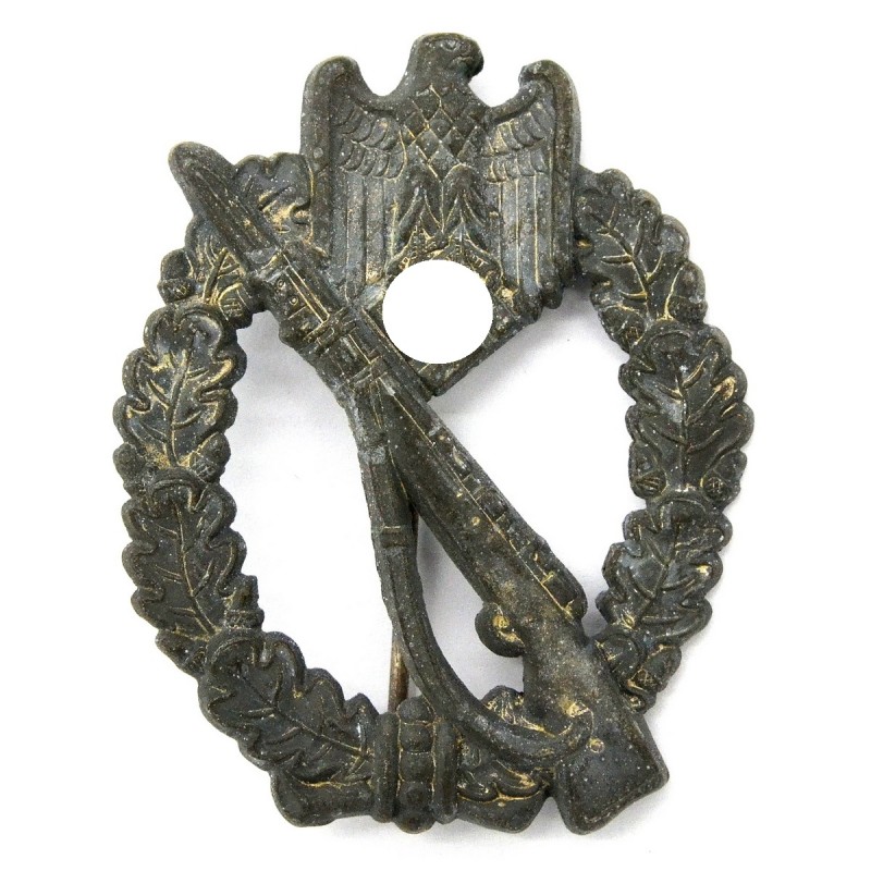 Infantry assault badge of the 1939 model "in silver", W. Deumer