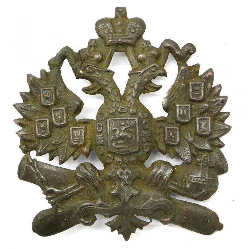 The cockade of the lower ranks of the RIA artillery for wearing on a lamb hat