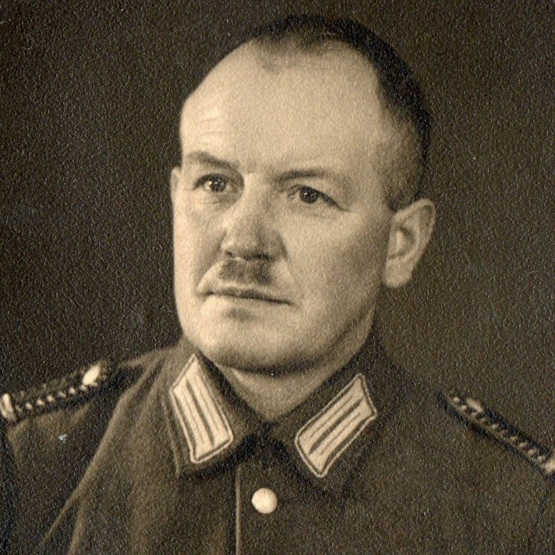 Portrait photo of a policeman-non-commissioned officer of the police of the order of the 3rd Reich