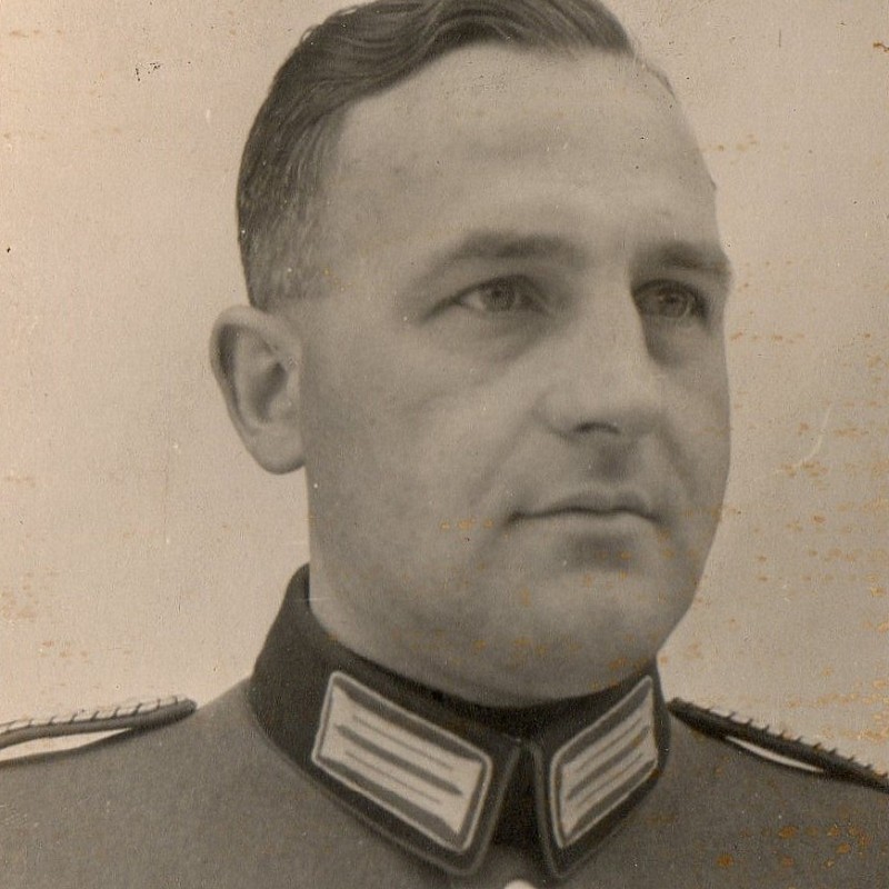 Portrait photo of a police officer of the order of the 3rd Reich