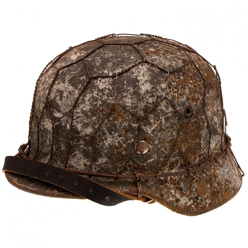 Helmet M35 German, with restored winter color