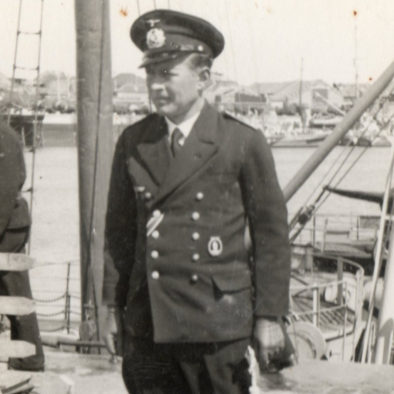 Photo of an officer of the Kriegsmarine minesweeper