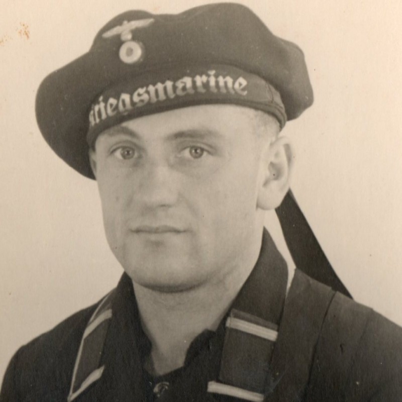 Portrait photo of a sailor of the Kriegsmarine minesweeper