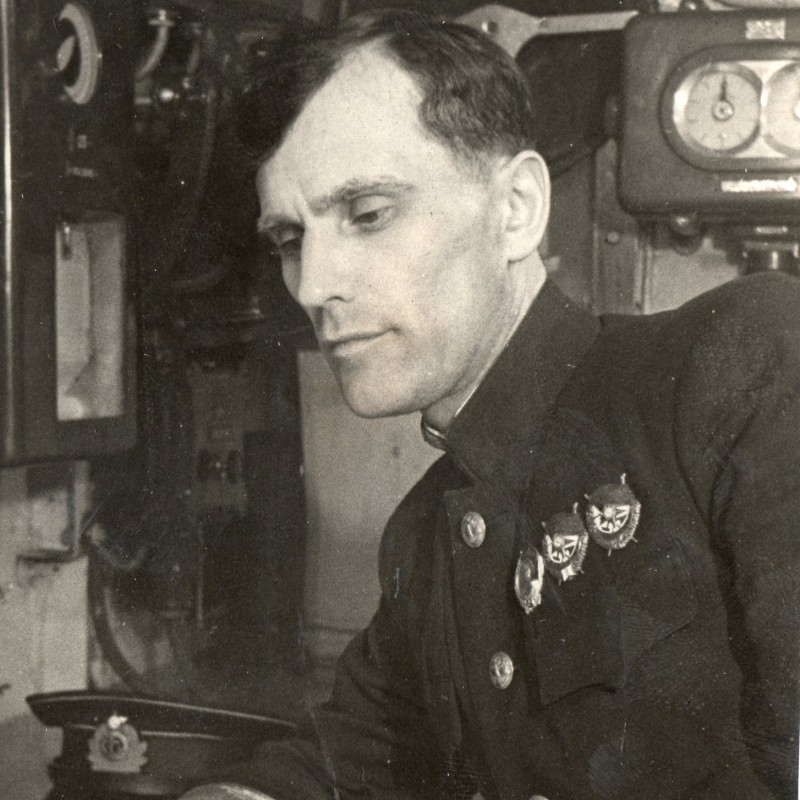 Photo of captain of the 1st rank S. Soloukhin with military awards