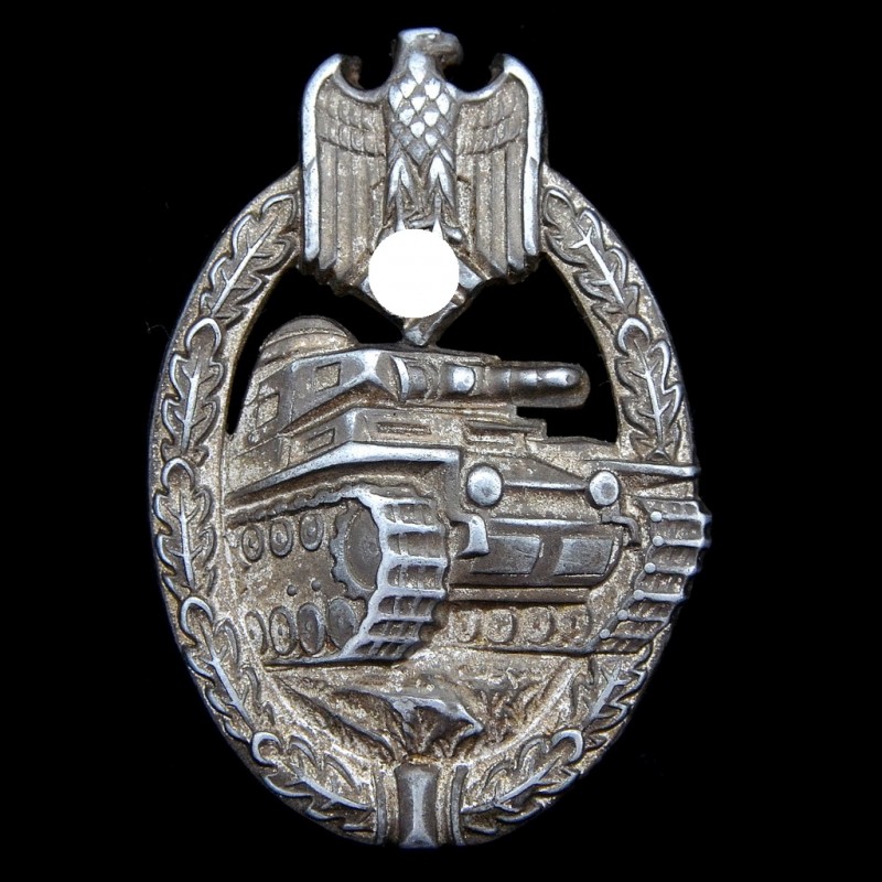 Badge for a tank attack in silver, W. Deumer
