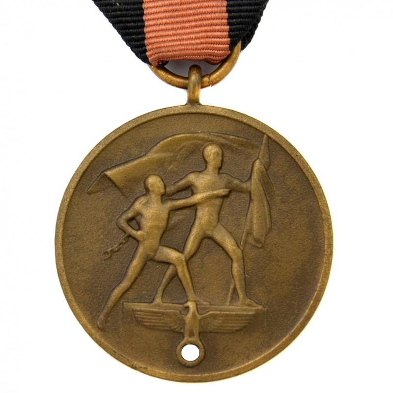 Medal for the Anschluss of the Sudetenland of Czechoslovakia in 1938