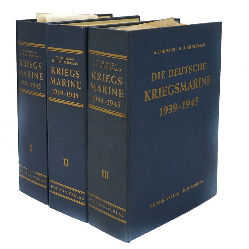 Encyclopedia book "German Navy 1939-1945" in 3 tt