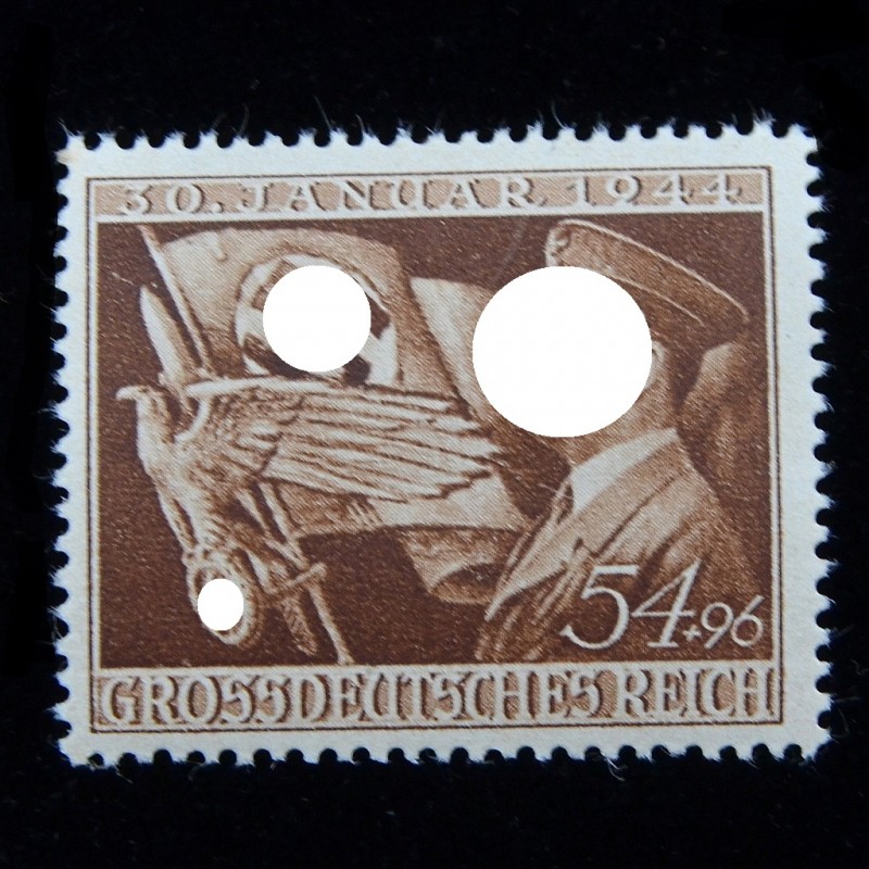 Stamp "The 11th anniversary of the power of A. Hitler"**, 1944