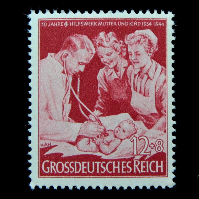 Stamp "10th anniversary of the charity organization "Mother and Child"**, 1944