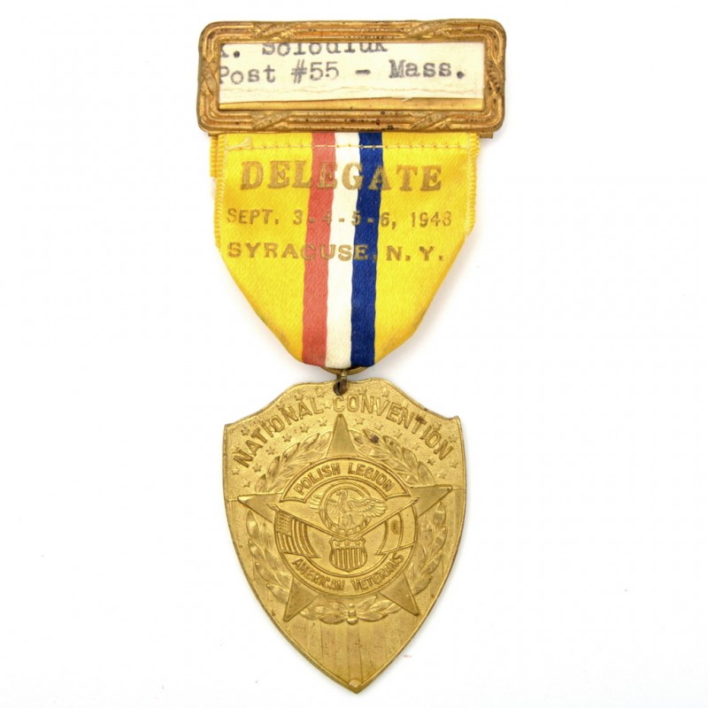 Badge of the delegate of the National Assembly of Veterans of the Polish Legion, 1948