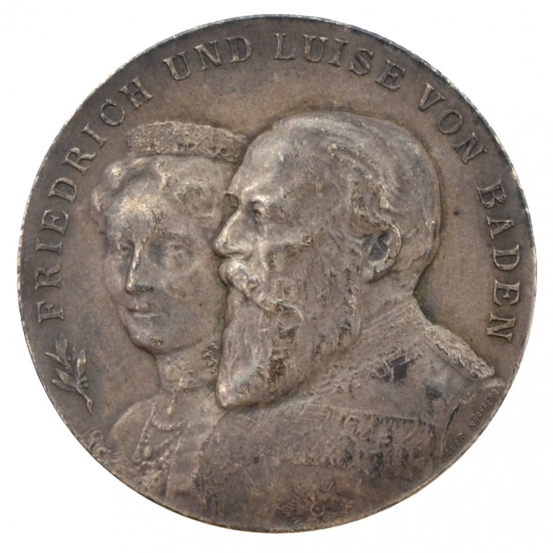 Medal in memory of the golden wedding of Grand Duke Friedrich of Baden and Duchess Louise