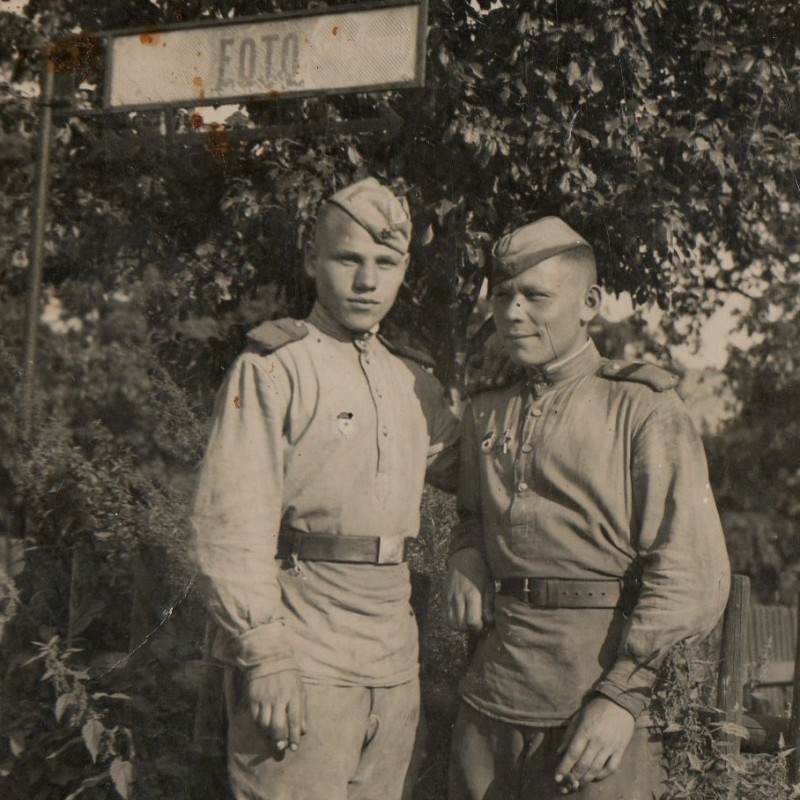 Photos of Red Army soldiers in Germany