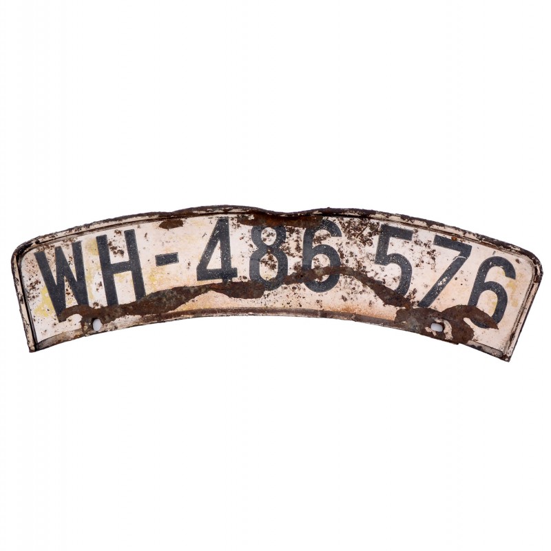 German motorcycle license plate, Wehrmacht