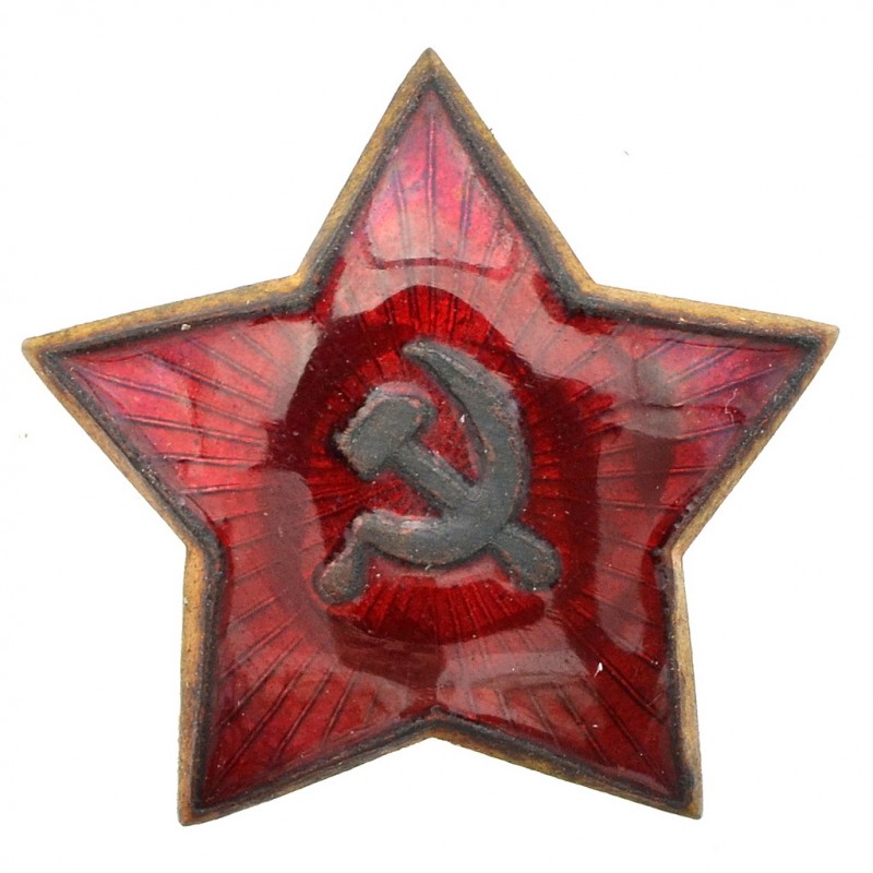 A star on a Budenovka or a Red Army cap, 1930s