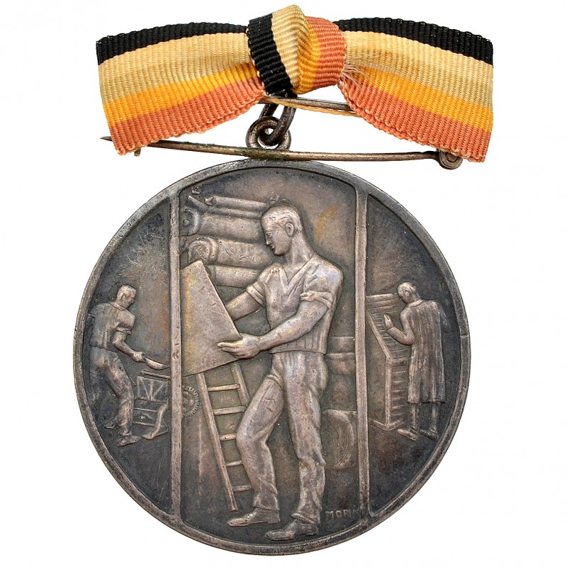 Large Silver Medal of Merit for Book Printers, Mecklenburg