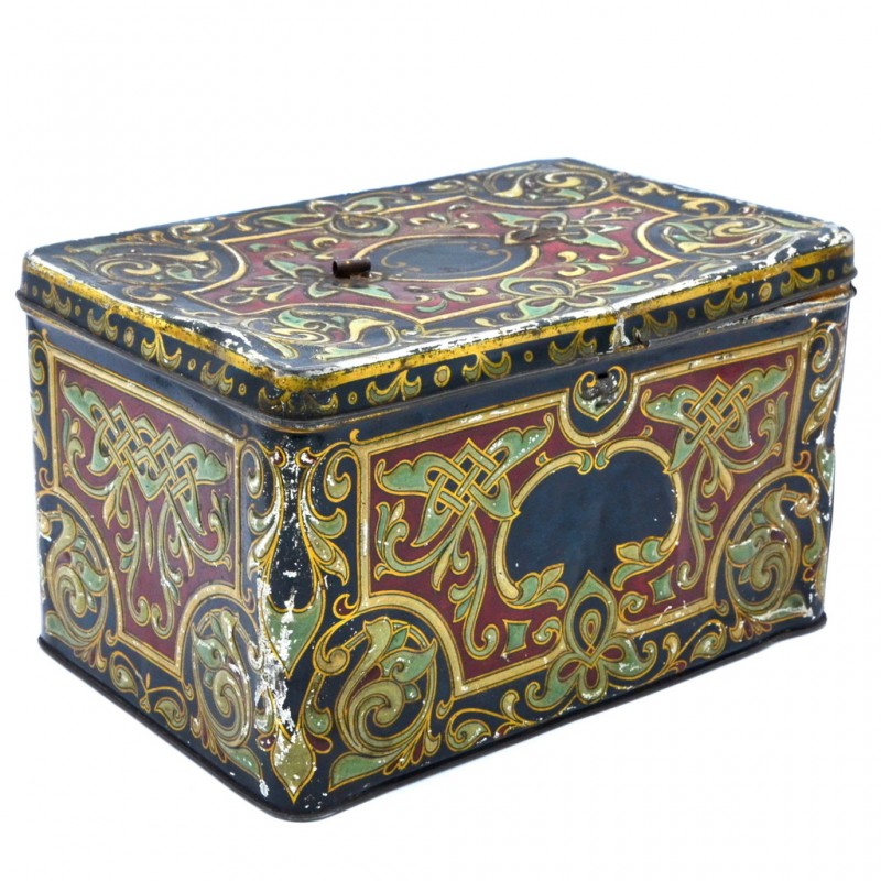 Tin box of sweets of the A.I. Abrikosov and Sons partnership in Moscow
