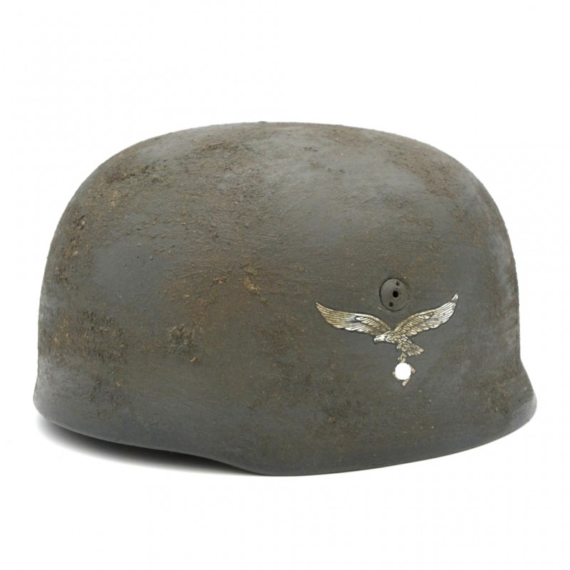 German landing helmet of the 1938 model (Fallschirmjägerhelm M38), aged copy