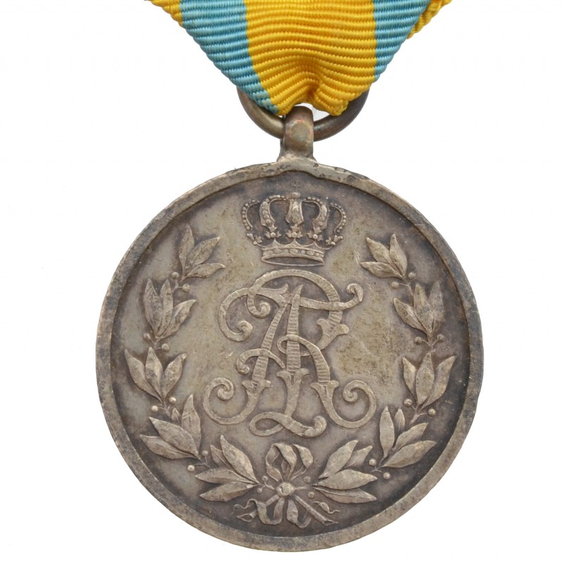 Friedrich-August Medal on the ribbon for combatants, Saxony