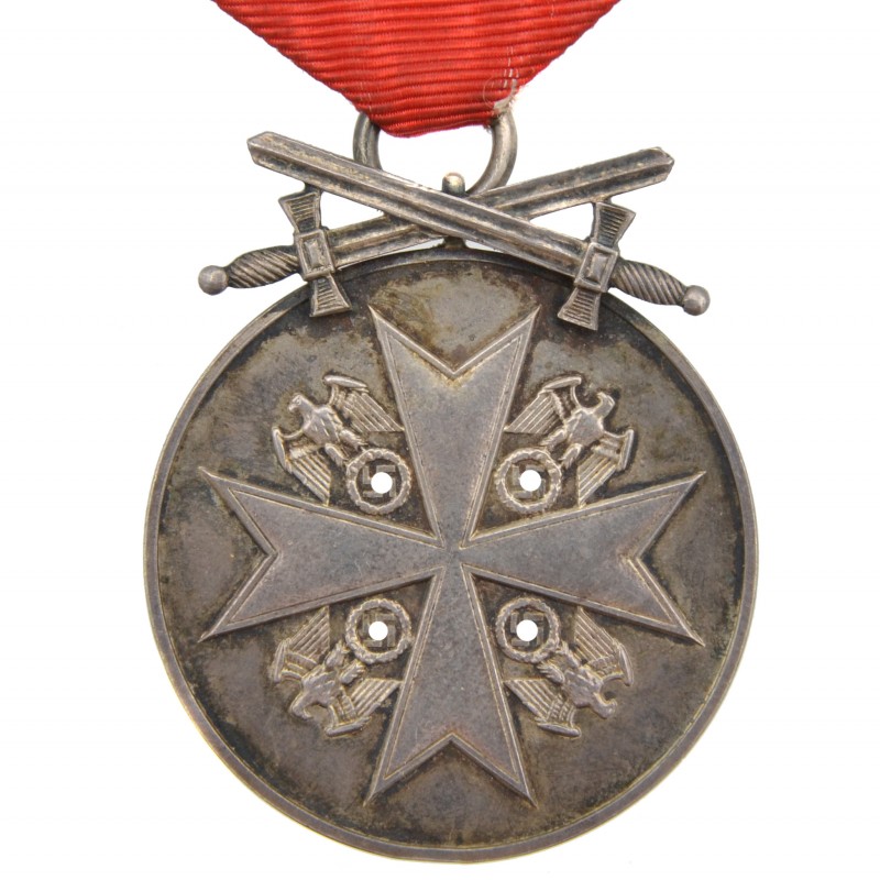 Medal of the Order of the German Eagle in silver, with swords. Fractur-font.