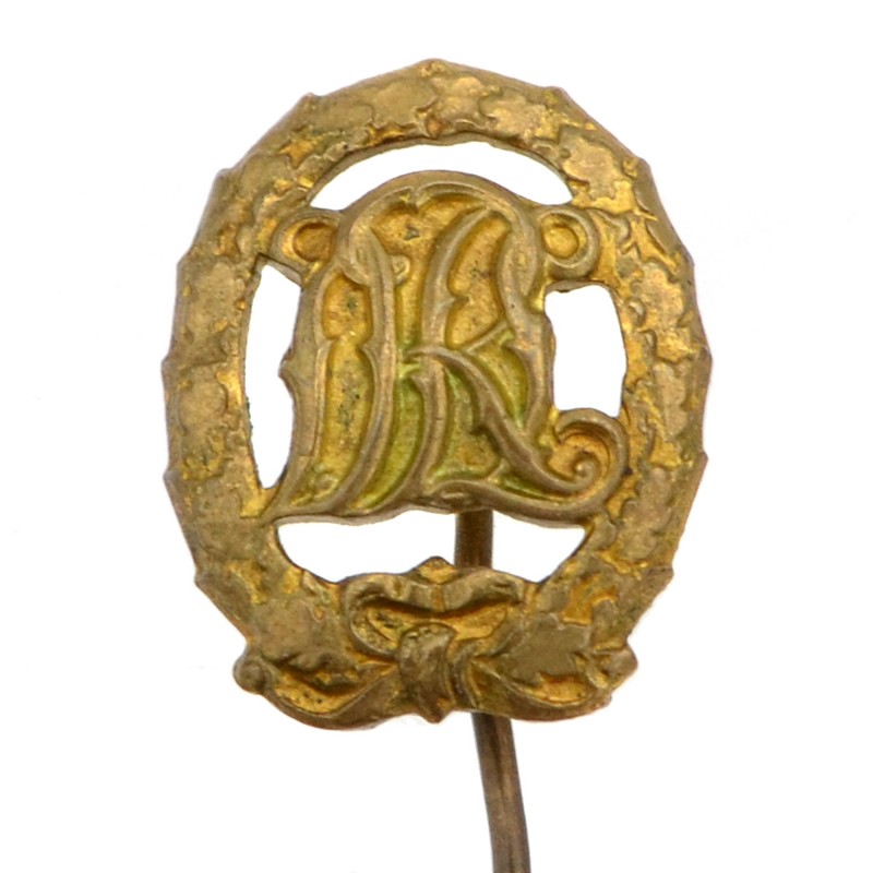 Sports badge DRL sample 1957, degree in gold, miniature