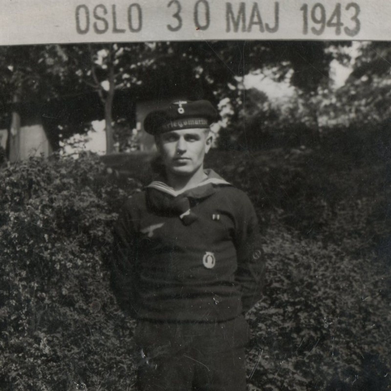 Photo of a sailor of the Kriegsmarine minesweeper in Norway