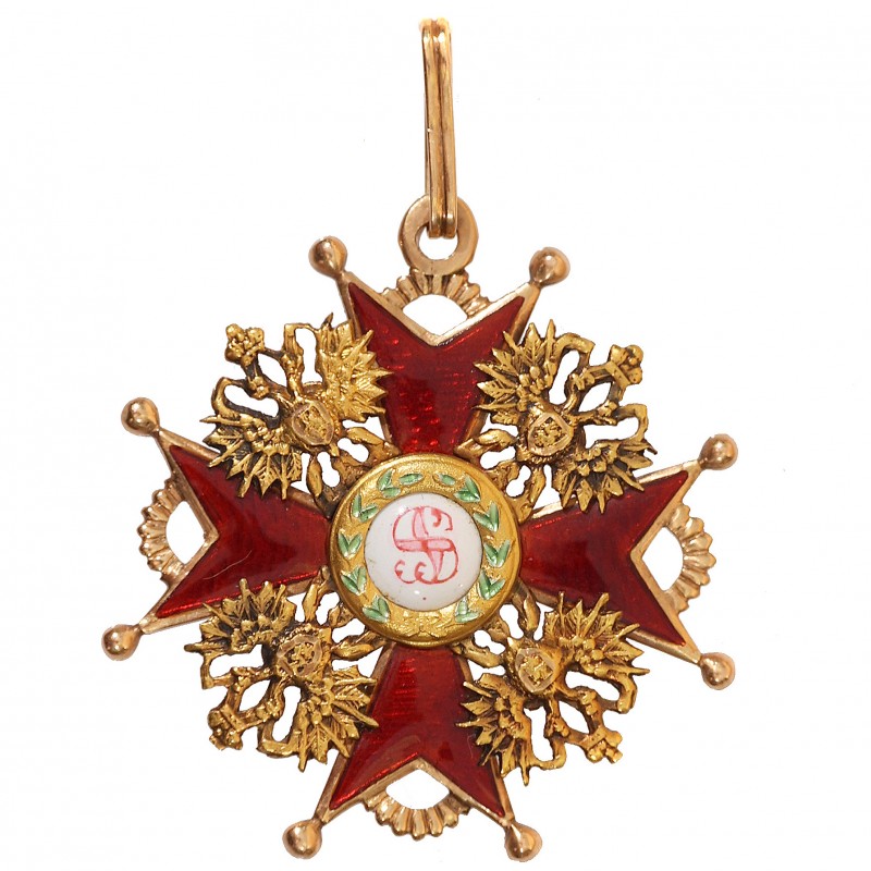 Badge of the Order of St. Stanislaus 3 art. without swords, Keibel