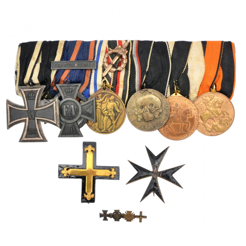A set of awards of a German soldier who participated in the white movement in Russia