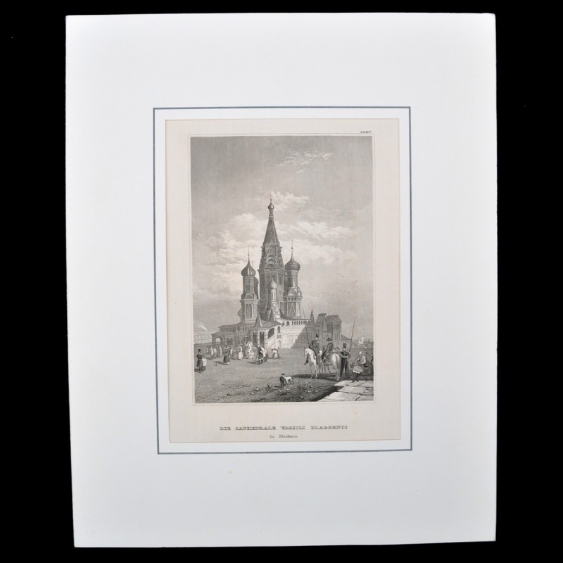Lithograph "St. Basil's Cathedral"
