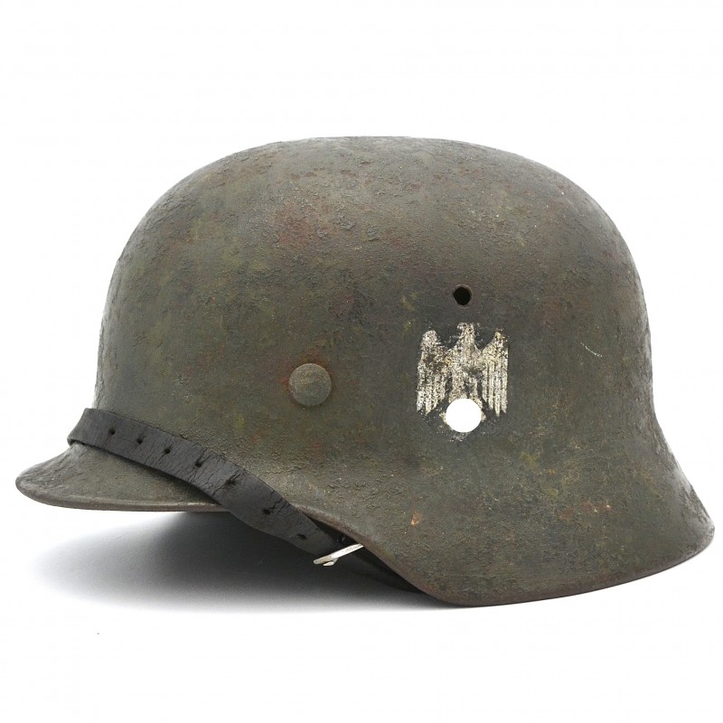 Steel helmet (helmet) German M35 with two Wehrmacht decals