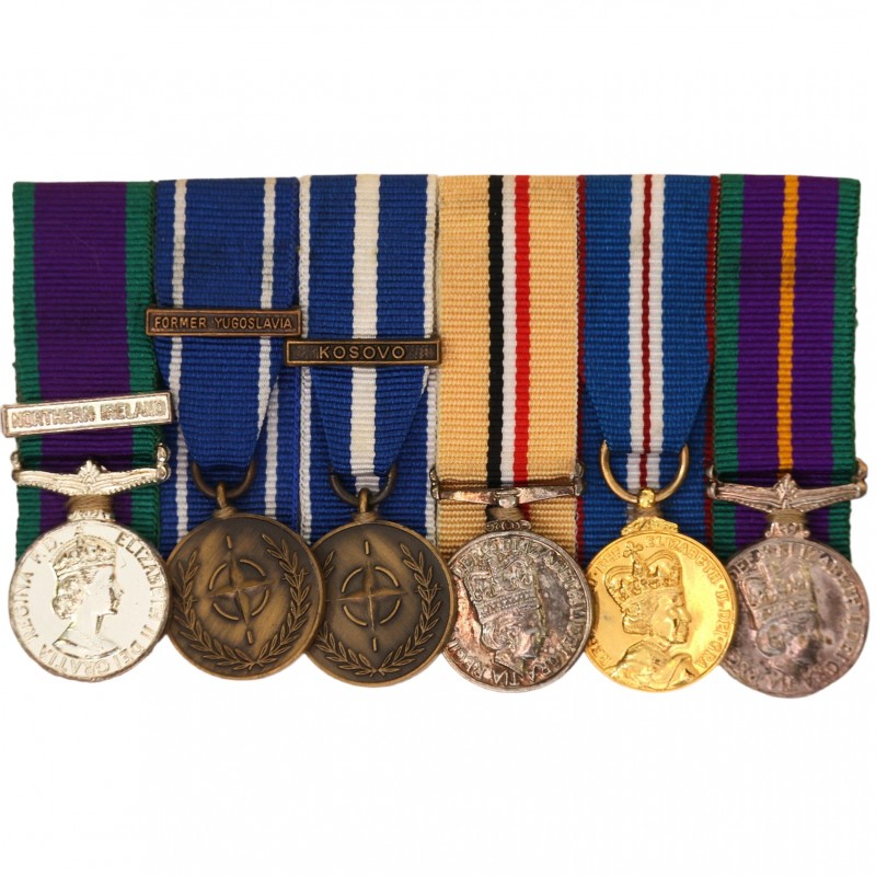 Miniature award pad of a British serviceman
