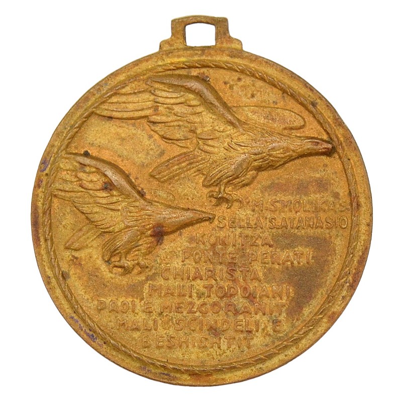 Medal of the 9th Regiment of Alpine Riflemen for the campaign in Greece, Italy