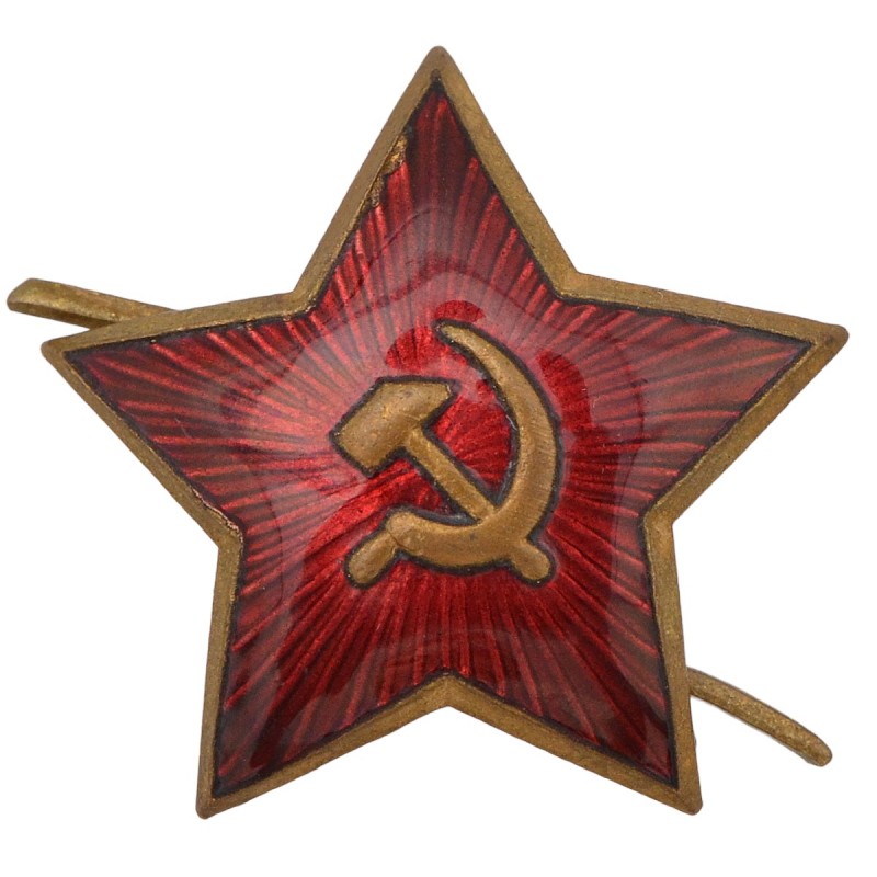 35 mm brass star for budenovka or Red Army cap