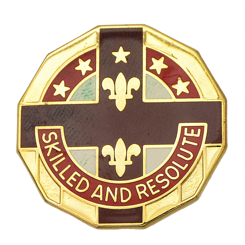 Badge of a serviceman of the 12th evacuation Hospital of the US Army