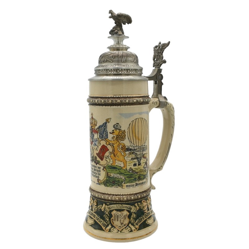 Commemorative beer mug of a German reservist