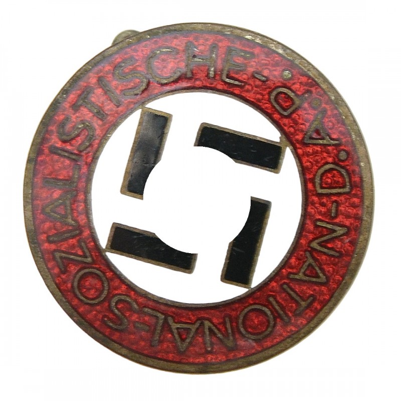 NSDAP party badge, M1/128 stamp, bronze