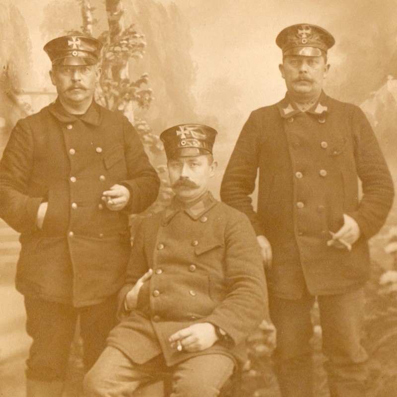 Photo of soldiers of the German Landwehr