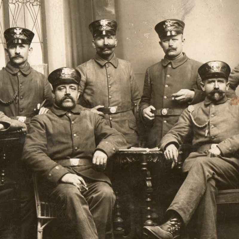 Photo of soldiers of the German Landwehr 