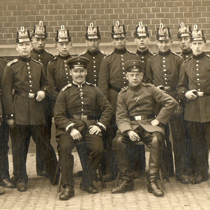 Photo of soldiers of the Prussian platoon of radiotelegraphists 