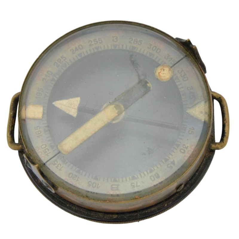 The compass of the Adrianov sample of 1915 of the firm "E.Kraus" in the case of RIA binoculars