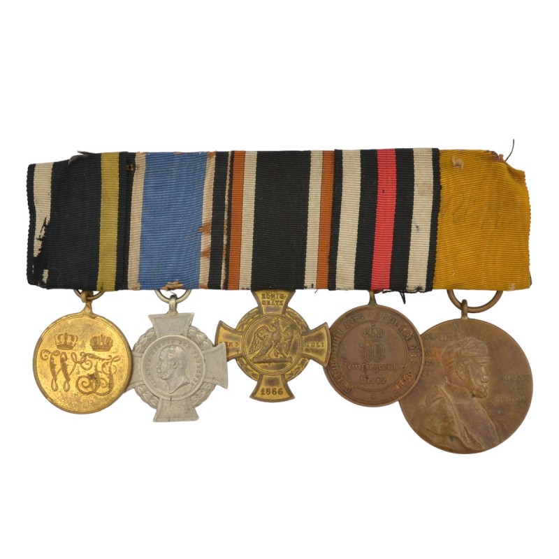 Award pad of a German officer - veteran of three wars of the 1860s