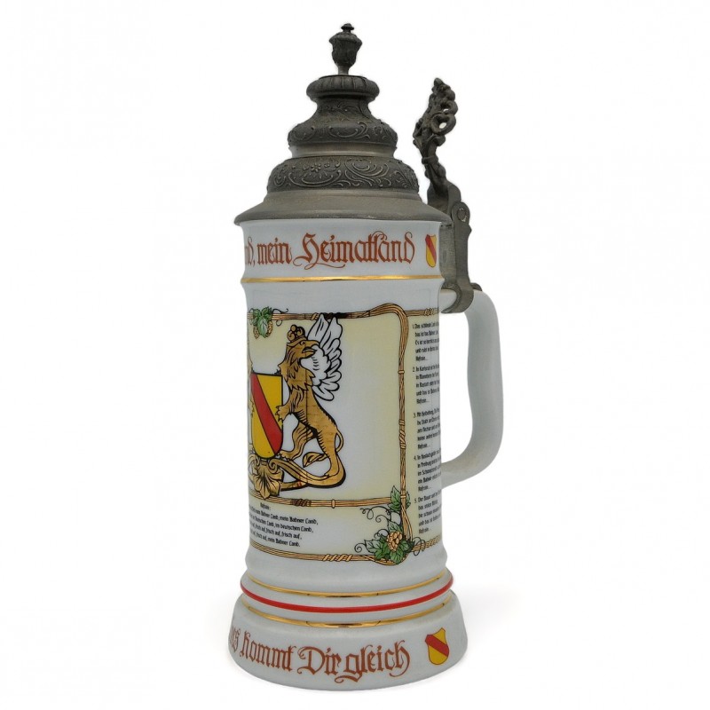 Beer mug with Baden coat of arms