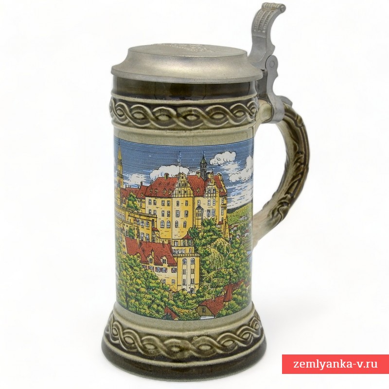 Beer mug with the image of Sigmaringen