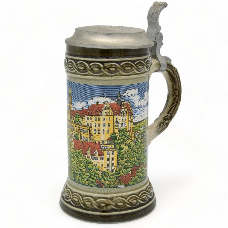 Beer mug with the image of Sigmaringen
