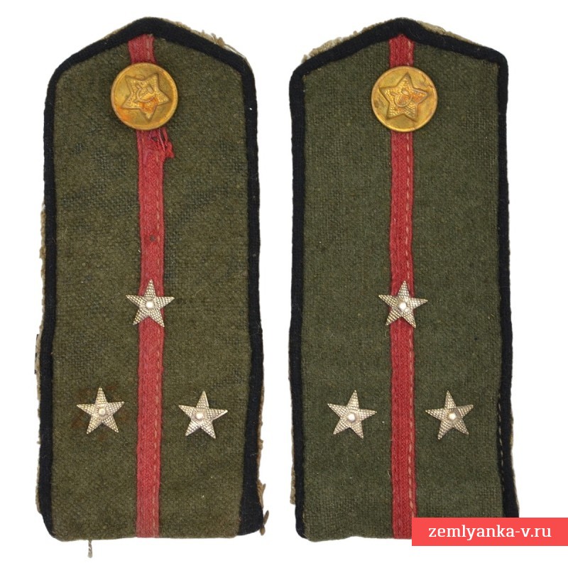 Field shoulder straps of a senior lieutenant of the Red Army sapper units of the 1943 model