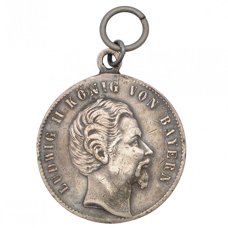 Medal in memory of the coronation of the Bavarian King Ludwig II, 1864
