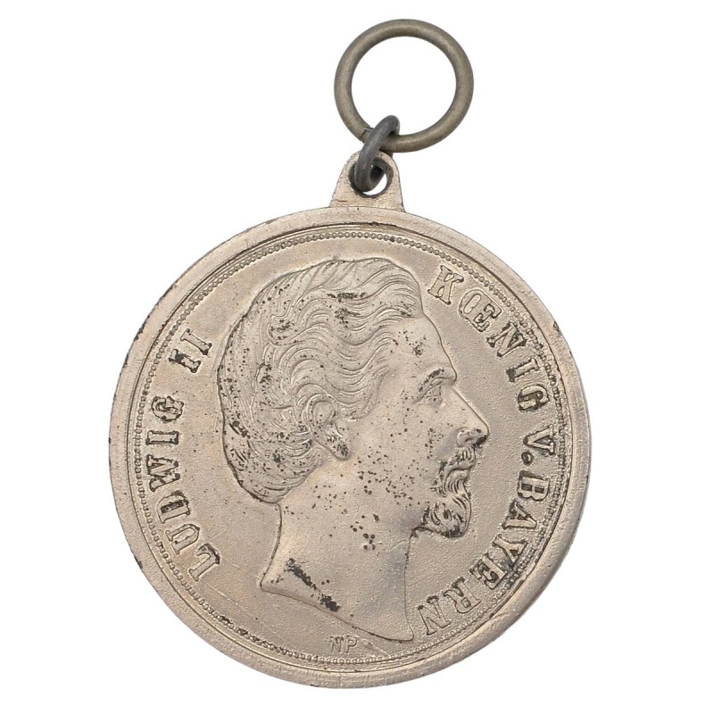 Medal in memory of the coronation of the Bavarian King Ludwig II, 1864 